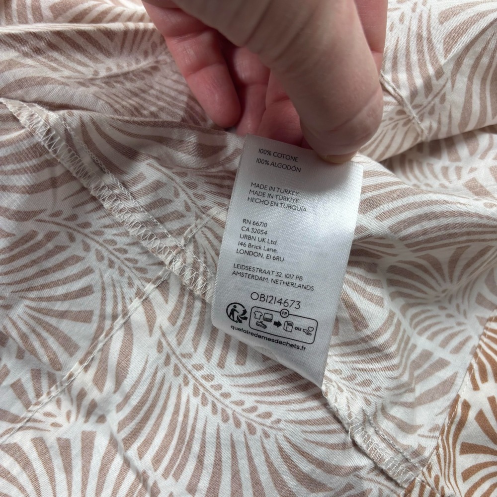 Anthropologie Women's LP Brown Printed Somerset Maxi Dress Tiered Boho Peasant - Picture 8 of 10
